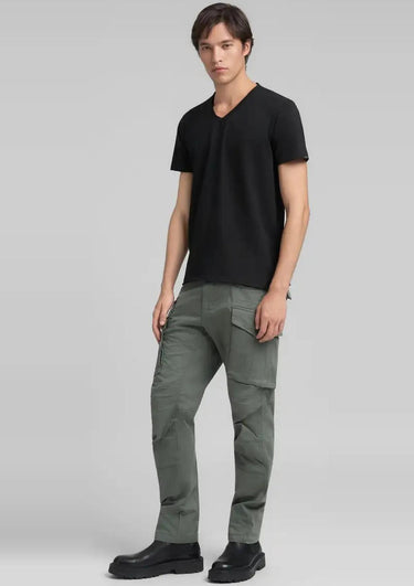 M6591A-2660 098 | BAUMWOLL-T-SHIRT MIT V-AUSSCHNITT